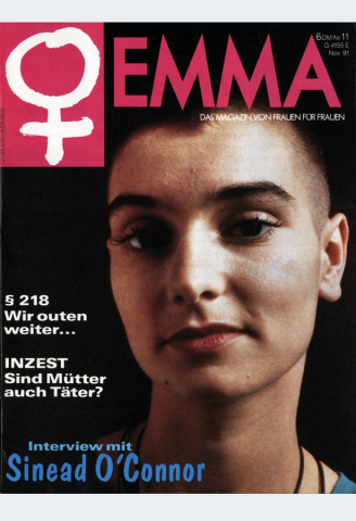 Sinead O'Connor, Covergirl der November EMMA 1991.