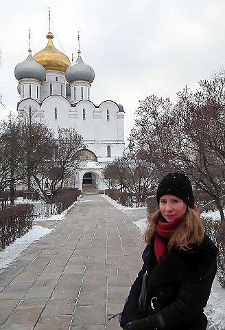 Autorin Doreen Blask in Moskau.