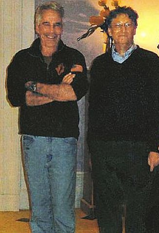 Jeffrey Epstein (li.) und Bill Gates einträchtig nebeneinander.