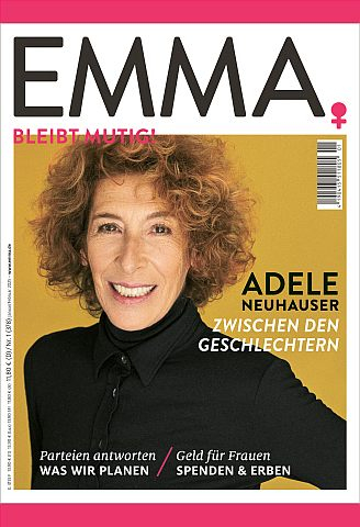Die aktuelle Januar/Februar-EMMA gibt es als Print-Heft oder als eMagazin im www.emma.de/shop