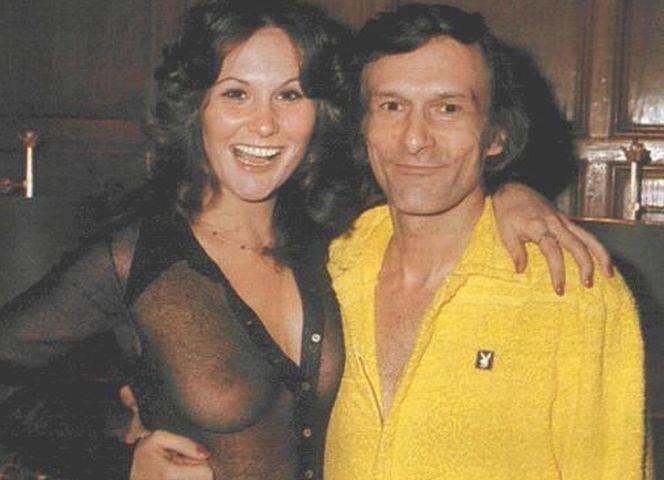 Linda Lovelace und Hugh Hefner.