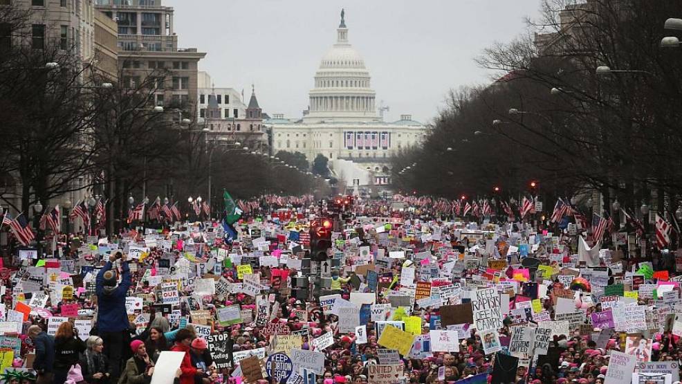 Eine halbe Millionen Protestierende alleine nur in Washington.