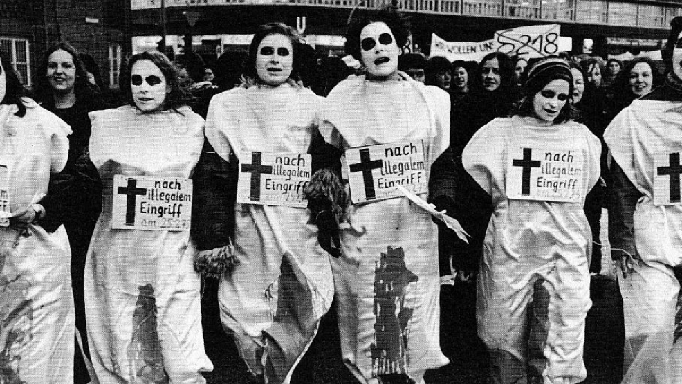 Abtreibung-Demos in den 70ern