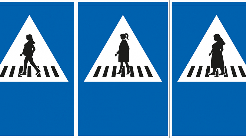 Der Prototyp Mann? In Genf nicht mehr. Hier zeigen die Verkehrsschilder auch Frauen in verschiedenen Lebenslagen.