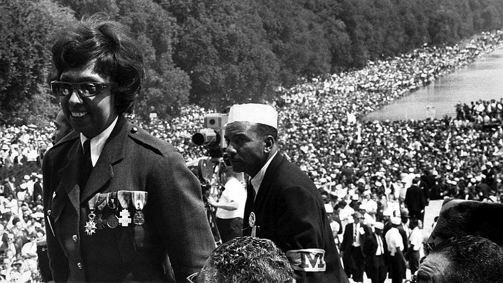 Triumph über die Rassisten: Beim "March on Wahsington for Jobs and Freedom" am 28. August 1963.