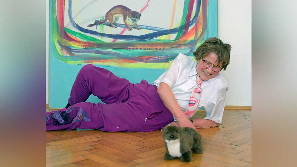 Maria Lassnig in ihrem Atelier. - Foto: Bettina Flitner
