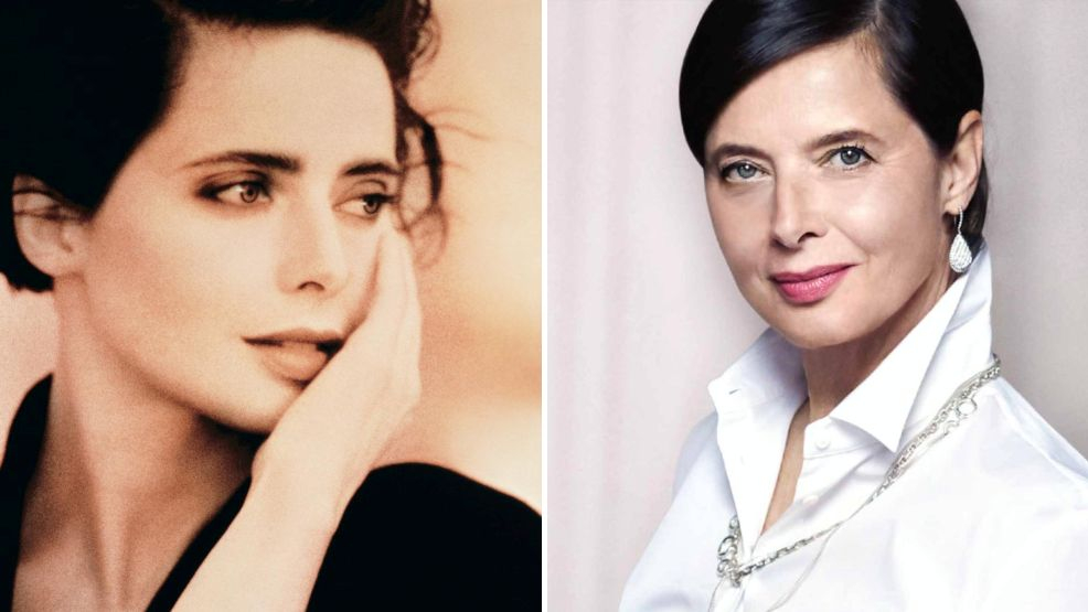 Isabella Rosselini als Model für Lancome 1991 und 2025. Mit 40 wurde sie "zu alt" gefeuert, mit 65 zurückgeholt.