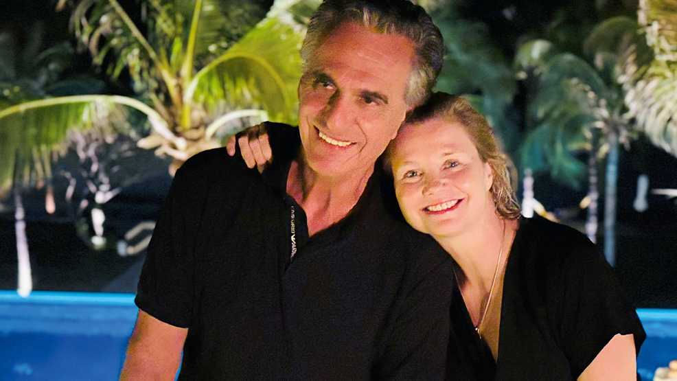 Anette Frier mit ihrem Ehemann Johannes.